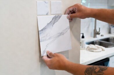 How to Install Peel and Stick Backsplash Tiles (No Grout, No Mess)